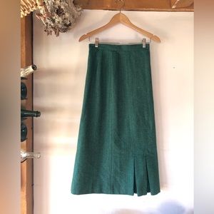 Crazy Horse Vintage Wool Midi Skirt